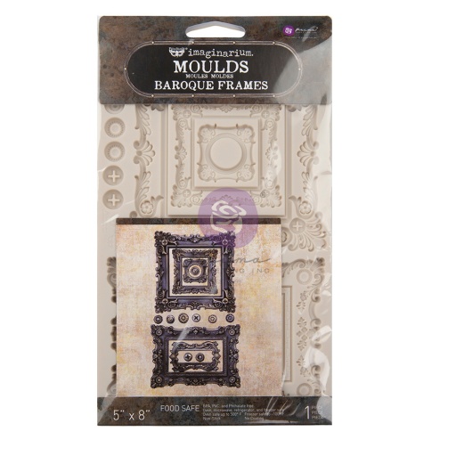 Prima Finnabair 5'' x 8'' Silicone Mould - Baroque Frames